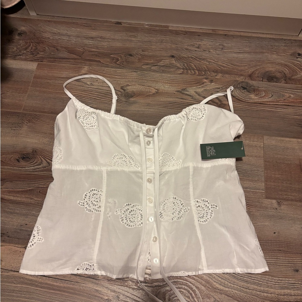 Wild Fable White Eyelet Camisole NWT